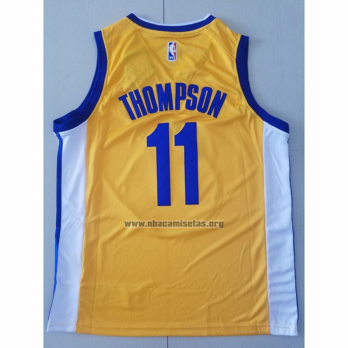 Camiseta Golden State Warriors Klay Thompson NO 11 Statement Oro
